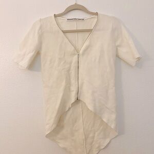Alexander Wang asymmetrical white top